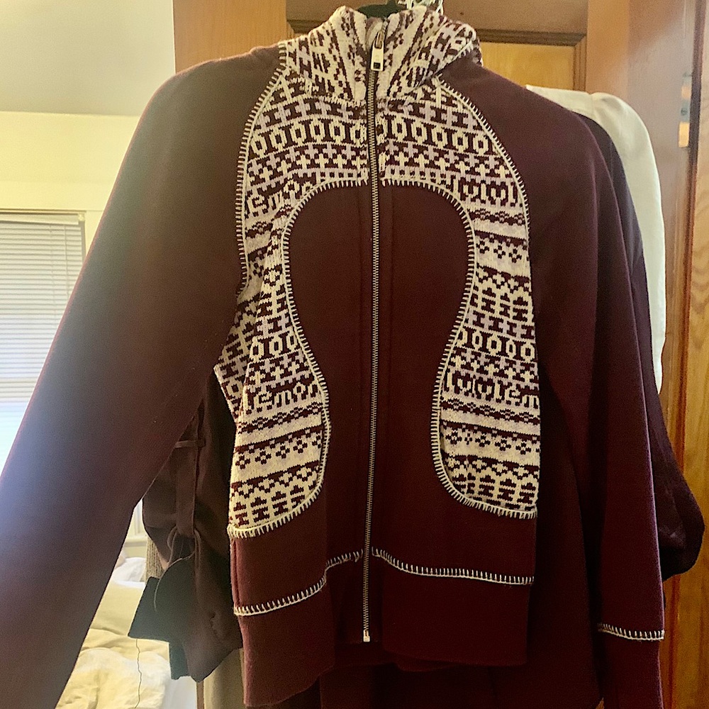 Rare Purple knit Lululemon Remix zip-up Hoodie